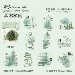 15pcs/lot Kawaii Scrapbook Stickers Veil of Shadows DIY Journaling Scrapbooking Supplies Decorative Stationery