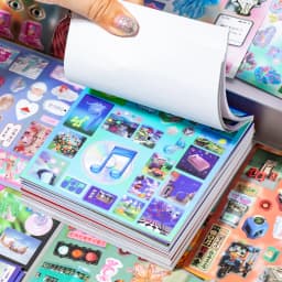 TIANZI Cyberpunk Theme Die-Cut Stickers Book 20/40 Sheets for DIY Decorative Scrapbook Collage Aesthetic Stationery Stickers