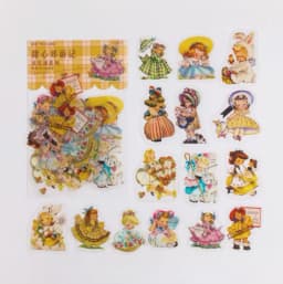 45pcs/lot Kawaii Stationery Stickers Ode to Joy Showa Diary Planner Decorative Mobile Stickers Scrapbooking DIY Craft Sticker