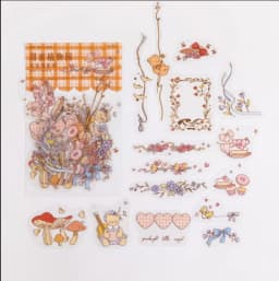 45pcs/lot Kawaii Stationery Stickers Ode to Joy Showa Diary Planner Decorative Mobile Stickers Scrapbooking DIY Craft Sticker