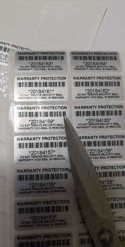 100pcs Warranty Protection Sticker (30mm x15mm )Security Seal Tamper Proof Warranty Void Label Stickers
