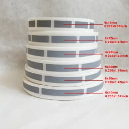 Dropship 1 Roll 6mm Height*15 22 26 30 36 40 45mm Gray Scratch Off Sticker DIY Password Code Lucky Card Scratching Layer Film