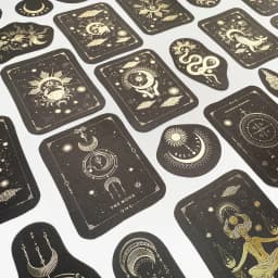 Mengtai 40pcs Constellation girl Decorative gold Stickers Scrapbooking Label Diary Stationery Album Retro stars Journal Planner
