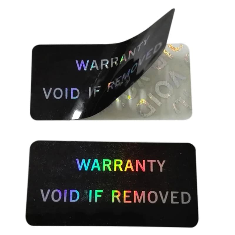 100Pcs Warranty Protection Sticker Security Seal Brittle Paper Tamper Proof Warranty Void Label Stickers Adhesive Label Guanante