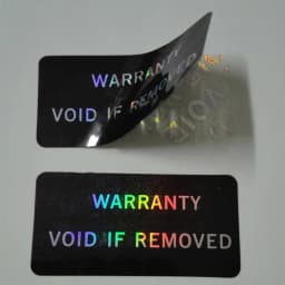 100Pcs Warranty Protection Sticker Security Seal Brittle Paper Tamper Proof Warranty Void Label Stickers Adhesive Label Guanante
