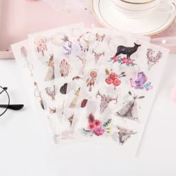 6 sheets/pack Cartoon Cat Washi Paper Sticker Kawaii Journal Stickers Scrapbooking Daily Planner Stationery Supplies