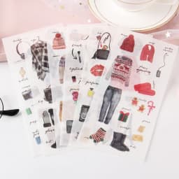 6 sheets/pack Cartoon Cat Washi Paper Sticker Kawaii Journal Stickers Scrapbooking Daily Planner Stationery Supplies