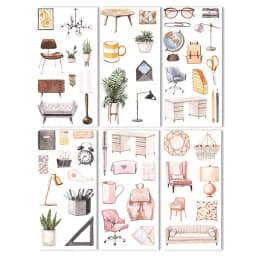 6 sheets/pack Cartoon Cat Washi Paper Sticker Kawaii Journal Stickers Scrapbooking Daily Planner Stationery Supplies