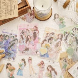 30pcs/1lot Kawaii Scrapbook Sticker Heartthrob Girl Scrapbooking Supplies diary Planner Decorative Craft Stationery Sticker