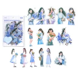 30pcs/1lot Kawaii Scrapbook Sticker Heartthrob Girl Scrapbooking Supplies diary Planner Decorative Craft Stationery Sticker