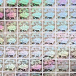 Hologram Tamper Proof Stickers , Warranty Void Original Security Labels , Unique Serial Number, 2000pcs 15mmX15mm