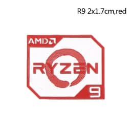 AMD Ruilong Ryzen R9 R7 R5 R3 Vega Metal Sticker Notebook Desktop Logo Sticker 1PC