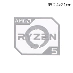AMD Ruilong Ryzen R9 R7 R5 R3 Vega Metal Sticker Notebook Desktop Logo Sticker 1PC