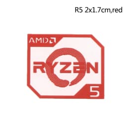 AMD Ruilong Ryzen R9 R7 R5 R3 Vega Metal Sticker Notebook Desktop Logo Sticker 1PC