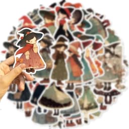 10/30/50PCS Cartoon Q Witch PVC Sticker Aesthetic Korean Decoration Scrapbooking Stationery School Supplies
