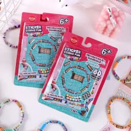 80/160 pcs hot selling kids children toy sticker creative funny stationery stick rolls Sticker bracelet  colorful