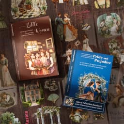 Mr. Paper 20pcs Classic Literature Sticker Book, Vintage Reading Journal, Literary Notes Collection, Creative Stationery Gift