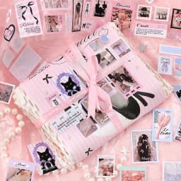 2m/roll Kawaii Korean Stationery Stickers Love Ballet Series Die Cutting Tape DIY Scrapbook Decoration Diary Aesthetic Supplies