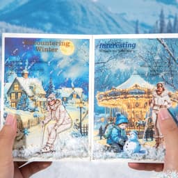 20pcs Snow Country Fantasy Winter Theme Sticker Book Snowy Atmosphere Scene Materials Planner Diary Album Collage Decor Mr.Paper