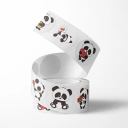 100-500pcs Panda Cute Cartoon Stickers 1inch Reward Sticker Gift Decoration Stationery Stickers
