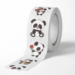 100-500pcs Panda Cute Cartoon Stickers 1inch Reward Sticker Gift Decoration Stationery Stickers