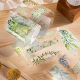 Journal GO 5x200cm Aesthetics Flower Cluster Tape Stickers for Collage Junk Journal Scrapbooking Decoration Masking Tape Decals