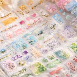 Journal GO 5x200cm Aesthetics Flower Cluster Tape Stickers for Collage Junk Journal Scrapbooking Decoration Masking Tape Decals