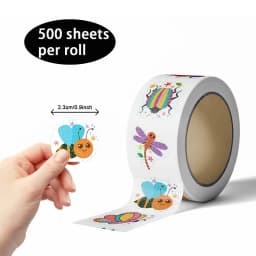 50-500pcs Cartoon Insects Spider Butterfly Roll Stickers Decals For Phone Laptop Notebook Skateboard Guitar DIY Stickers