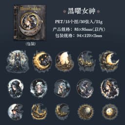 30pcs/lot Kawaii Stationery Stickers name of Japanese moon space probe Junk Journal Paper stickers Planner Decorative stickers