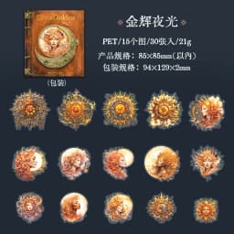 30pcs/lot Kawaii Stationery Stickers name of Japanese moon space probe Junk Journal Paper stickers Planner Decorative stickers