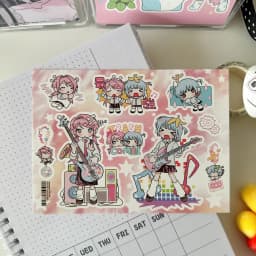 Korean Anime Character Stickers Cartoon Demon Boy Angel Girl Sticker Cute Journal Diary Scrapbook Diy Decorative Stickers