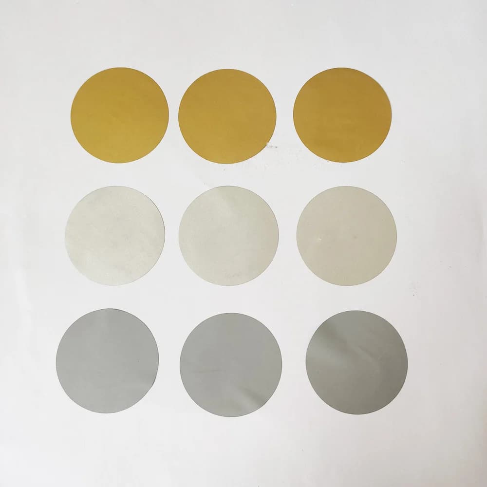 50PCS 1.5" Inch, 38mm Round Silver Adhesive SCRATCH OFF Stikers