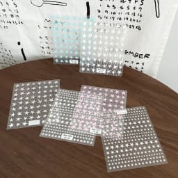 1pcs 5D Kawaii Colorful Star Nail Art Stickers, Self Adhesive Star Nail Decals, DIY Manicure Decoration Accessories