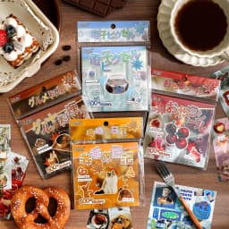 TIANZI 20sheets Old Year Grocery Store Creative Die cut Stickers Book for DIY Diary Scrapbook Handmade Aesthetic Stickers