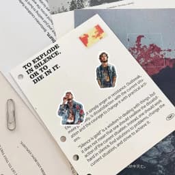 17pcs Cute Watercolor Cute Tattooed Man Stickers For Waterproof Bike Phone Book Travel Luggage Funny Sticker Decals
