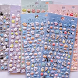 3 pcs/6 pcs Fun Mini Animals Cartoon 3D Puffy Stickers Scrapbooking DIY Journal Stationery Sticker Cute Deco School Supplies