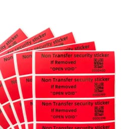 100pcs red high safety Guarantee protection sticker (90X25MM) Security seal tamper-proof guarantee invalid serial number sticker