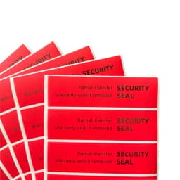 100pcs red high safety Guarantee protection sticker (90X25MM) Security seal tamper-proof guarantee invalid serial number sticker