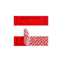 100pcs red high safety Guarantee protection sticker (90X25MM) Security seal tamper-proof guarantee invalid serial number sticker