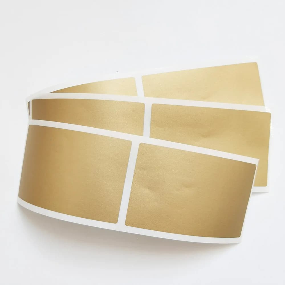100pcs 35x58mm Golden Silver Scratching Sticker DIY Game Postcard Scape Off Film