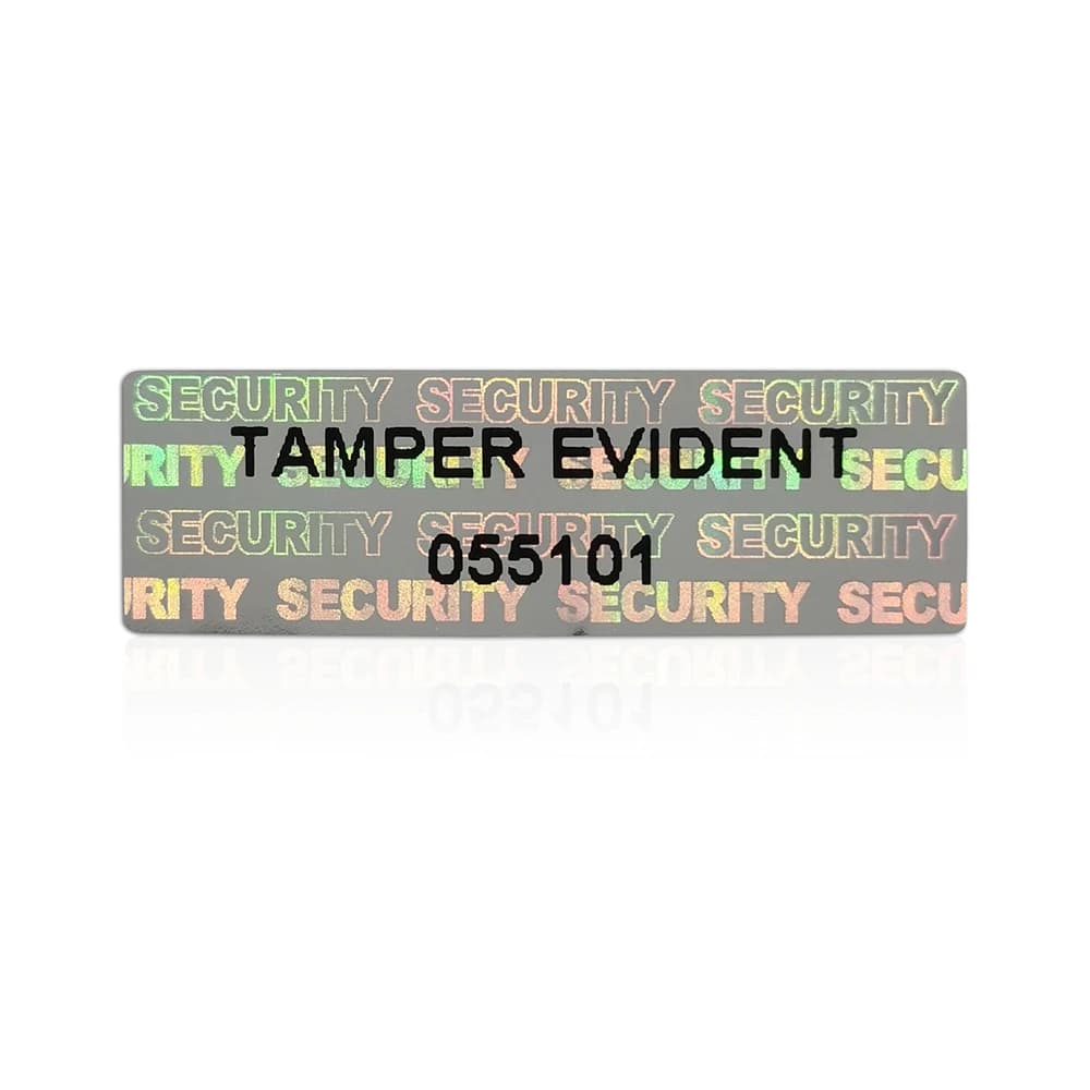 Hologram Tamper-Proof Stickers , Void Warranty Security Labels, Tamper-Evident Sealing Sticker , Serial Number, 2000pcs 25x8mm