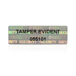 Hologram Tamper-Proof Stickers , Void Warranty Security Labels, Tamper-Evident Sealing Sticker , Serial Number, 2000pcs 25x8mm