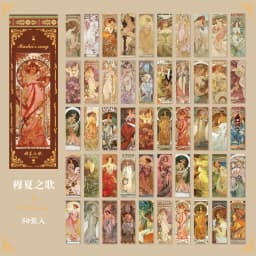 50pcs/pack Vintage Washi Paper Stickers Butterfly Natural Plants Scrapbooking Decor Junk Journal Stationery Supplies