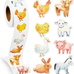 500Pcs /1 Rolls 2.5cm/1inch Butterfly Flower Shaped Sticker Decoration Gift Box Sticker Label Stationery Sticker