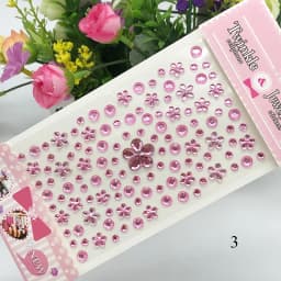 Face Rhinestone Sticker Craft Gems Decoration Eyebrow Jewels Scrapbooking Sticker 3D Diamond Self Adhesive Party Body Makeup