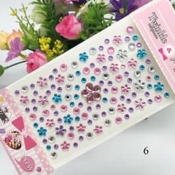 Face Rhinestone Sticker Craft Gems Decoration Eyebrow Jewels Scrapbooking Sticker 3D Diamond Self Adhesive Party Body Makeup
