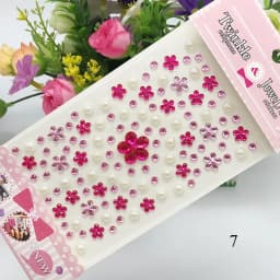 Face Rhinestone Sticker Craft Gems Decoration Eyebrow Jewels Scrapbooking Sticker 3D Diamond Self Adhesive Party Body Makeup