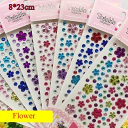 Face Rhinestone Sticker Craft Gems Decoration Eyebrow Jewels Scrapbooking Sticker 3D Diamond Self Adhesive Party Body Makeup