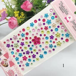 Face Rhinestone Sticker Craft Gems Decoration Eyebrow Jewels Scrapbooking Sticker 3D Diamond Self Adhesive Party Body Makeup