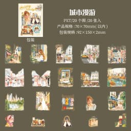 20pcs/lot Kawaii Scrapbook Stickers Holiday lifestyle Scrapbooking Supplies diary Planner Decorative Craft Stationery Sticker